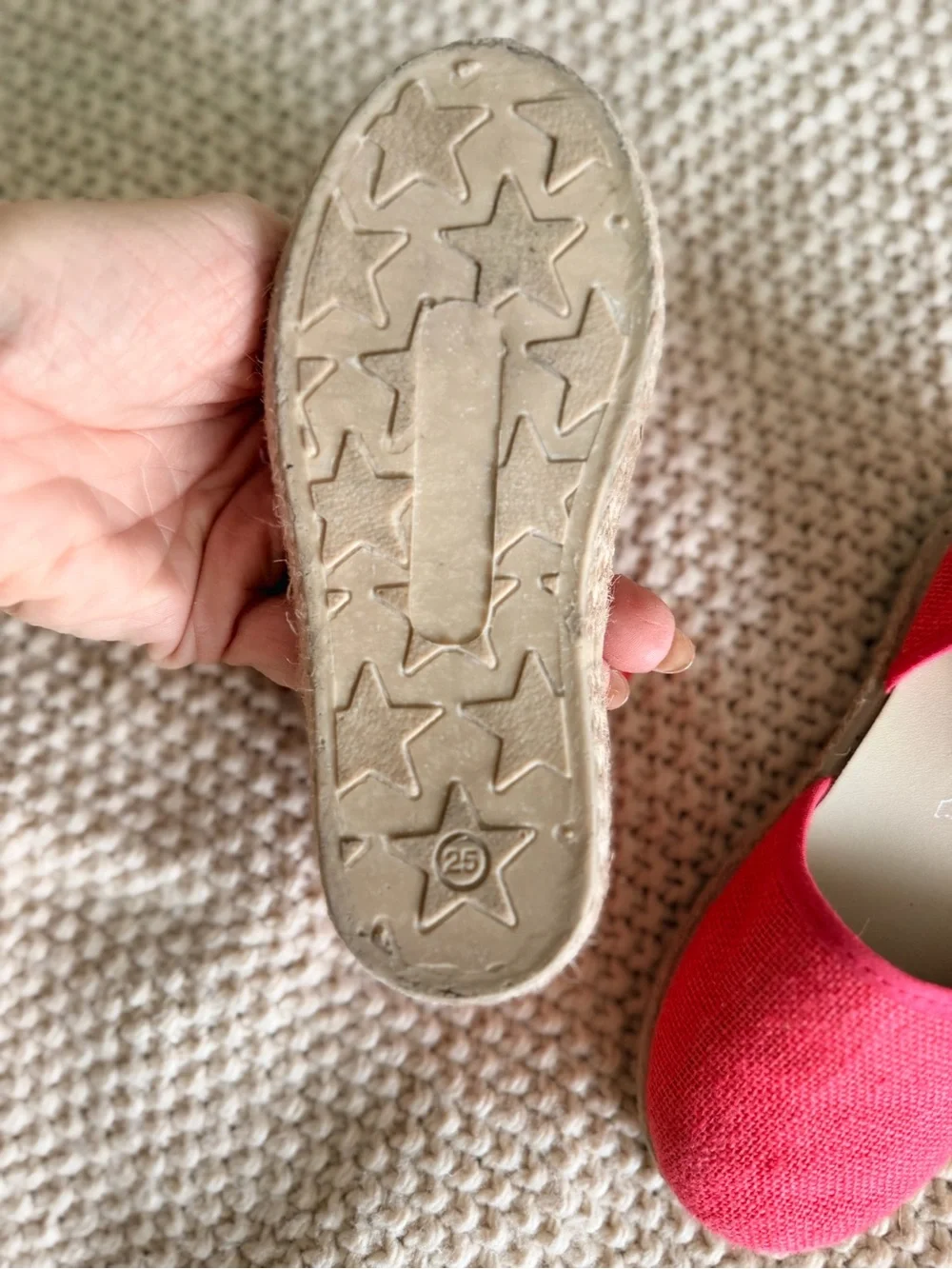 Elephantito Espadrille Sandals | Size 25 / US 9 | Coral Pink 🌸